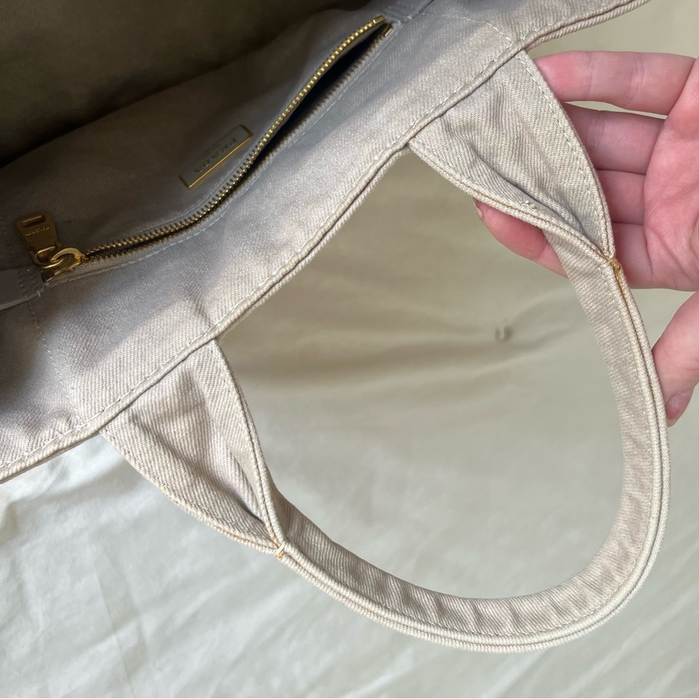Prada Large Canapa Bag - Tan Canvas - computer /travel **Authentic - Picture 16 of 16